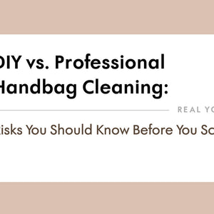 Luxury handbag cleaning Irvine" to capture local search intent in the high-income OC area