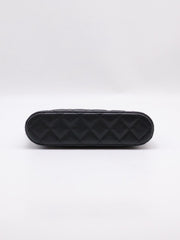 CHANEL 24A Grained Calfskin Shell Bag - Black with Gold Hardware