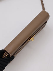 HERMES Kelly To Go - Etoupe with Gold Hardware [U]