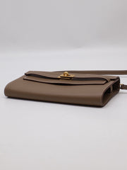 HERMES Kelly To Go - Etoupe with Gold Hardware [U]