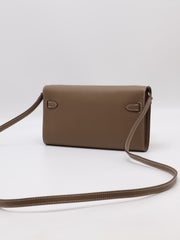 HERMES Kelly To Go - Etoupe with Gold Hardware [U]
