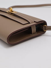 HERMES Kelly To Go - Etoupe with Gold Hardware [U]