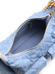 CHANEL 25C Large Hobo Bag Small - Light Denim with Gold Hardware