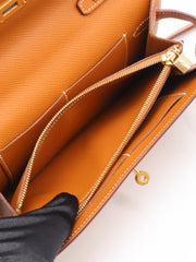 HERMES Kelly To Go - Gold with Gold Hardware [Y]