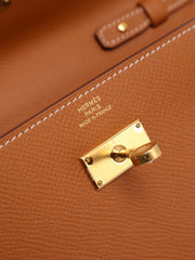HERMES Kelly To Go - Gold with Gold Hardware [Y]