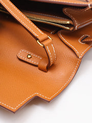 HERMES Kelly To Go - Gold with Gold Hardware [Y]