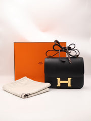 HERMES Constance 24 - Noir with Gold Hardware [Y]