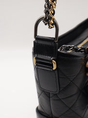CHANEL Gabrielle Hobo Bag Small - Black [Series number 30]