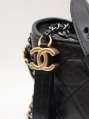 CHANEL Gabrielle Hobo Bag Small - Black [Series number 30]