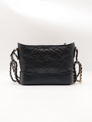 CHANEL Gabrielle Hobo Bag Small - Black [Series number 30]
