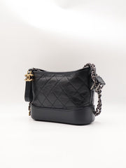CHANEL Gabrielle Hobo Bag Small - Black [Series number 30]