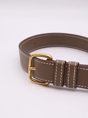 HERMES Della Cavalleria Elan - Etoupe with Gold Hardware [B]