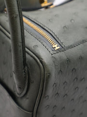 HERMES Mini Lindy Ostrich - Vert Amande with Gold Hardware [U]