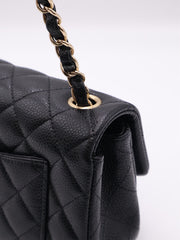CHANEL Classic Rectangular Mini Flap Bag 20 Grained Calfskin - Black with Gold Hardware [Series 25]