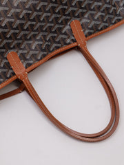 GOYARD Classic Linen Canvas Tote Small - Brown