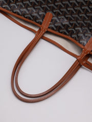 GOYARD Classic Linen Canvas Tote Small - Brown