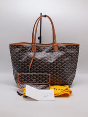 GOYARD Classic Linen Canvas Tote Small - Brown