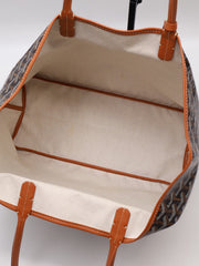 GOYARD Classic Linen Canvas Tote Small - Brown