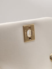 CHANEL Duma Calfskin Backpack Small - White with Gold Hardware