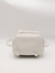 CHANEL Duma Calfskin Backpack Small - White with Gold Hardware
