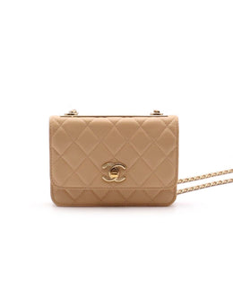 CHANEL Mini Trendy CC WOC - Beige with Gold Hardware [Series 30]