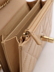 CHANEL Mini Trendy CC WOC - Beige with Gold Hardware [Series 30]
