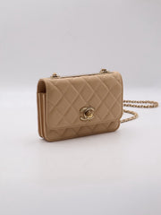 CHANEL Mini Trendy CC WOC - Beige with Gold Hardware [Series 30]