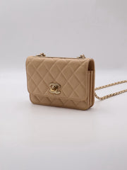 CHANEL Mini Trendy CC WOC - Beige with Gold Hardware [Series 30]