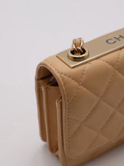 CHANEL Mini Trendy CC WOC - Beige with Gold Hardware [Series 30]