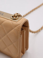 CHANEL Mini Trendy CC WOC - Beige with Gold Hardware [Series 30]