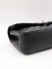 CHANEL Classic Flap Medium 23 Grained Calfskin - Black with Silver Hardware