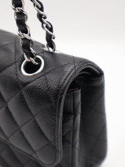 CHANEL Classic Flap Medium 23 Grained Calfskin - Black with Silver Hardware