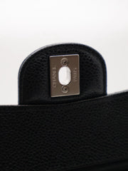 CHANEL Classic Flap Medium 23 Grained Calfskin - Black with Silver Hardware