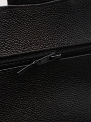 CHANEL Classic Flap Medium 23 Grained Calfskin - Black with Silver Hardware