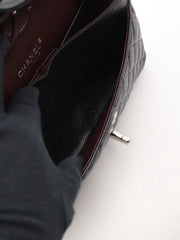 CHANEL Classic Flap Medium 23 Grained Calfskin - Black with Silver Hardware