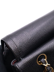 CHANEL Classic Flap Medium 23 Grained Calfskin - Black with Gold Hardware [Series 28]