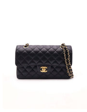 CHANEL Classic Flap Medium 23 Grained Calfskin - Black with Gold Hardware [Series 28]