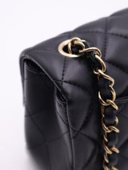 CHANEL Classic Rectangular Mini Flap Bag 20- Black with Gold Hardware