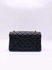 CHANEL Classic Rectangular Mini Flap Bag 20- Black with Gold Hardware