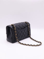 CHANEL Classic Rectangular Mini Flap Bag 20- Black with Gold Hardware