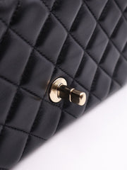 CHANEL Classic Rectangular Mini Flap Bag 20- Black with Gold Hardware