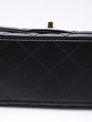 CHANEL Classic Rectangular Mini Flap Bag 20- Black with Gold Hardware