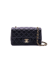 CHANEL Classic Rectangular Mini Flap Bag 20- Black with Gold Hardware