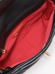 CHANEL 19 Quilted Lambskin Flap Bag 26 - Black with Gold Hardware