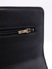 CHANEL Cruise Double Pearl Crush WOC – Black Calfskin with Gold Hardware