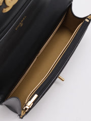 CHANEL Cruise Double Pearl Crush WOC – Black Calfskin with Gold Hardware