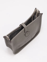 HERMES Mini Evelyne - Gris Meyer with Palladium Hardware [U]