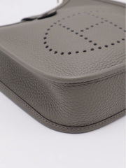 HERMES Mini Evelyne - Gris Meyer with Palladium Hardware [U]