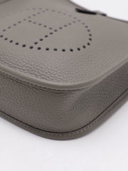 HERMES Mini Evelyne - Gris Meyer with Palladium Hardware [U]