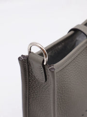 HERMES Mini Evelyne - Gris Meyer with Palladium Hardware [U]